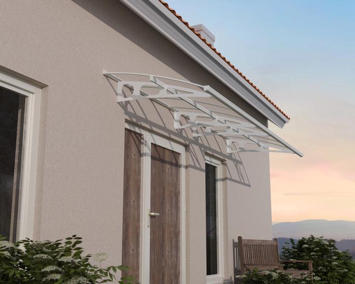 Actual product image Palram Canopy Bordeaux 447x139 cm white polycarbonate clear