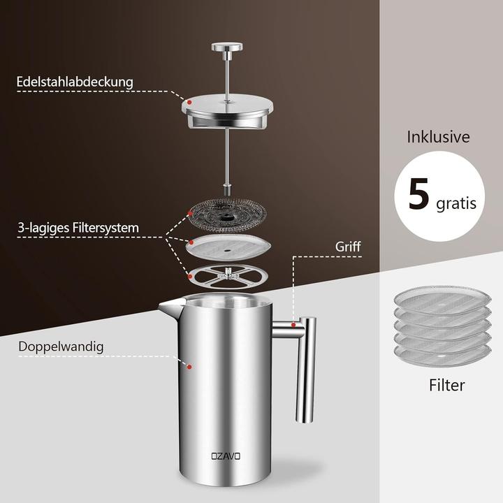Produktbild Ozavo French Press (1 l)