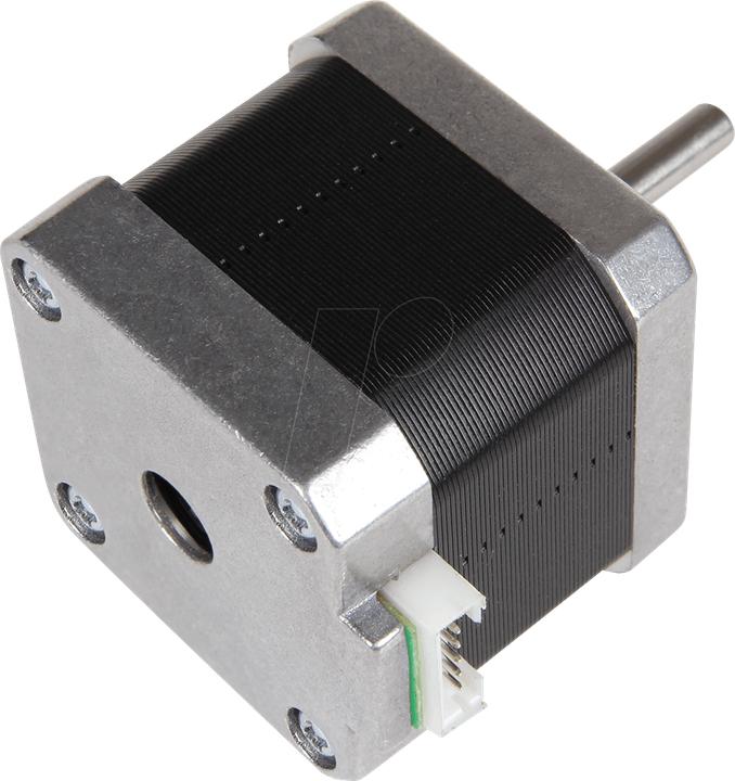 Image du produit Joy-it NEMA17-04 Moteur pas à pas NEMA 17, 1,8°, 1,5 A, 3,3 V (Moteur)