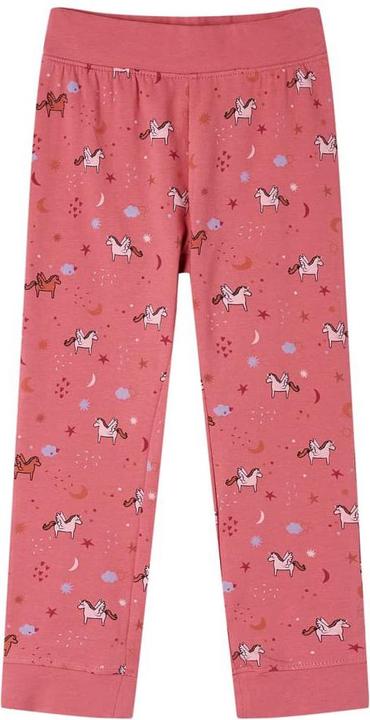 Produktbild vidaXL Kinderpyjama mit Langen Ärmeln Altrosa 140,Material: 95 (140)