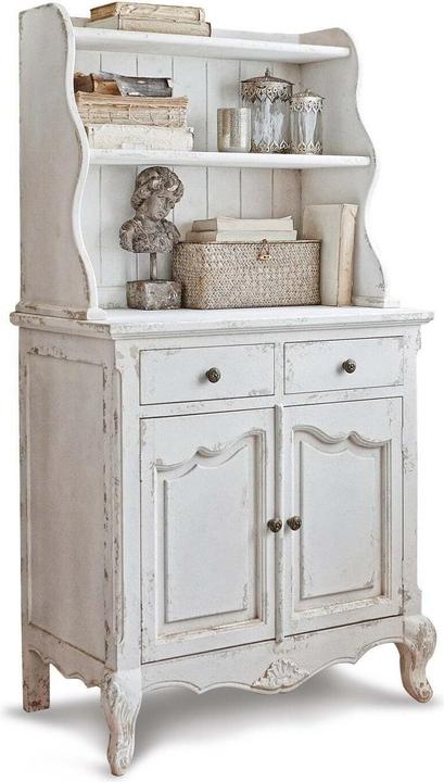 Image du produit Loberon Buffet Jarrettsville blanc antique (75 x 43 x 141 cm)