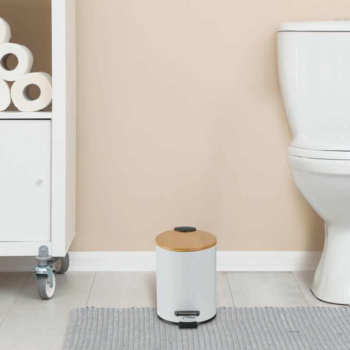 Actual product image Relaxdays Bathroom waste bin (3 l)