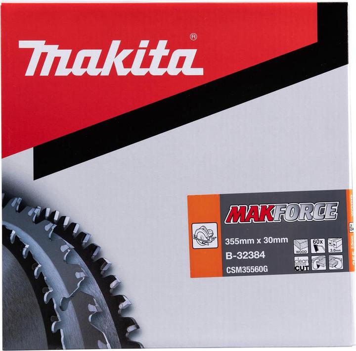 Immagine prodotto Makita Lama MAKFORCE 355x30x60Z