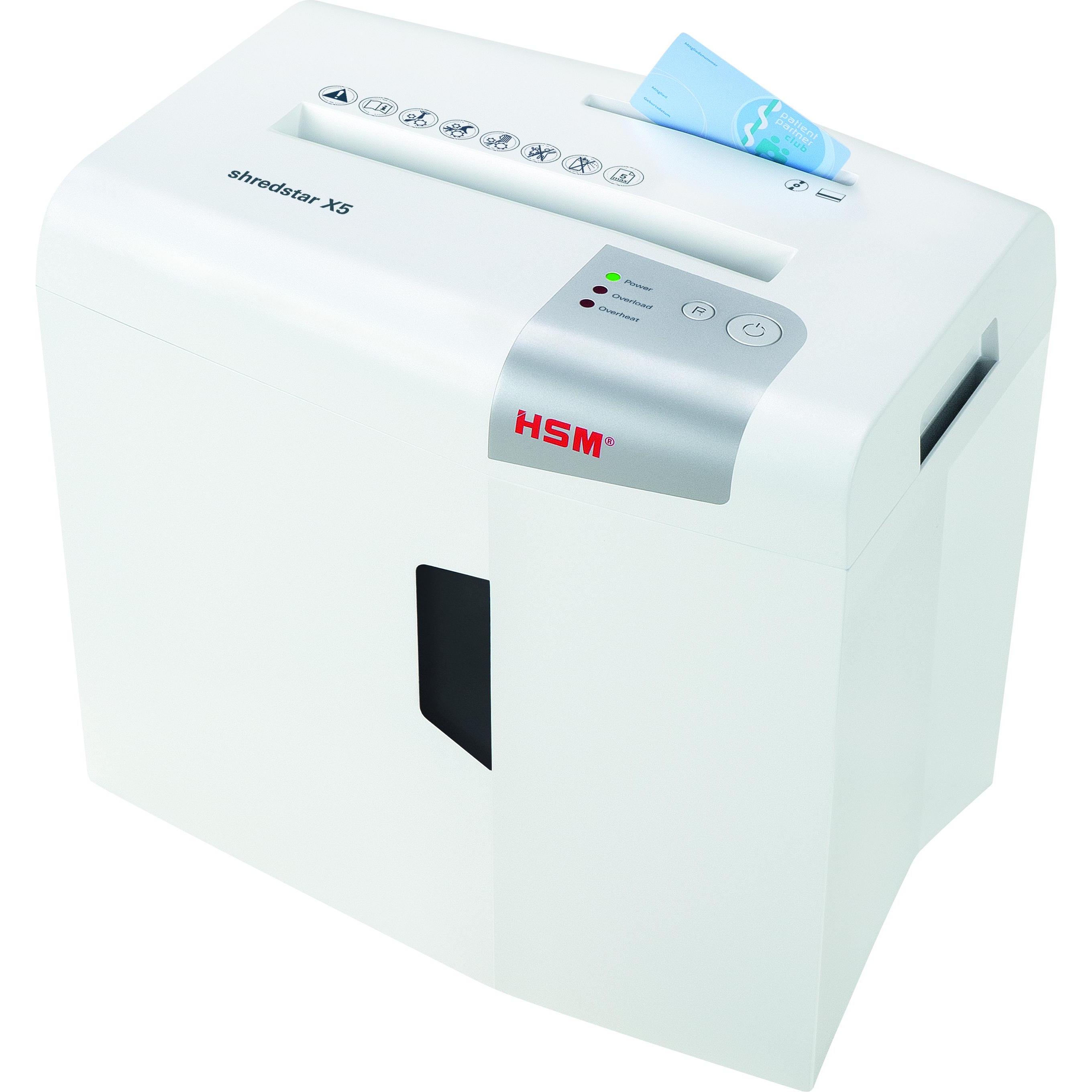 HSM, Aktenvernichter, Aktenvernichter SHREDSTAR 1043121 X5 4,5x30mm (Partikelschnitt)