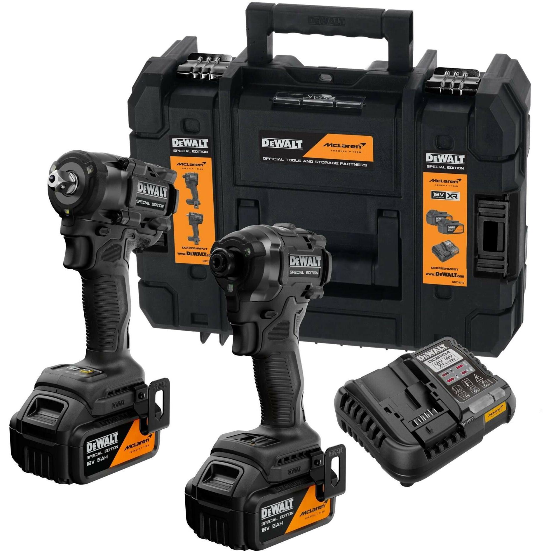 DeWalt, Batteria + Caricatore, McLaren / Kombopack DCF850 + DCF922 / 2x 5Ah (18 V)