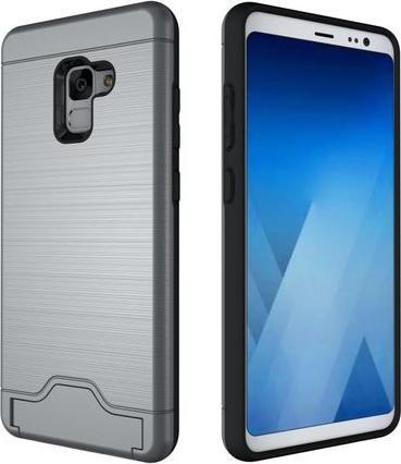 Actual product image MU Classic Hard and soft plastic cover with kickstand (Samsung Galaxy A8 (2018))