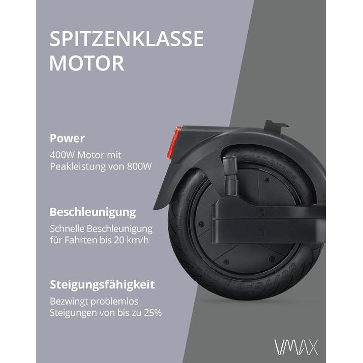 Actual product image Vmax VX5 Pro ST (20 km/h, 30 km, 400 W)
