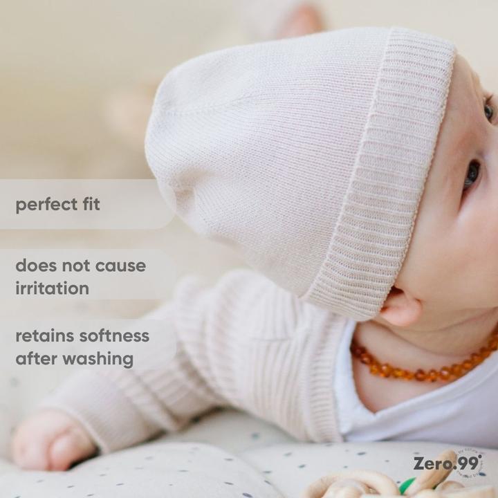 Actual product image Zero.99 Knitted Hat for Newborns (50, 56, 62)