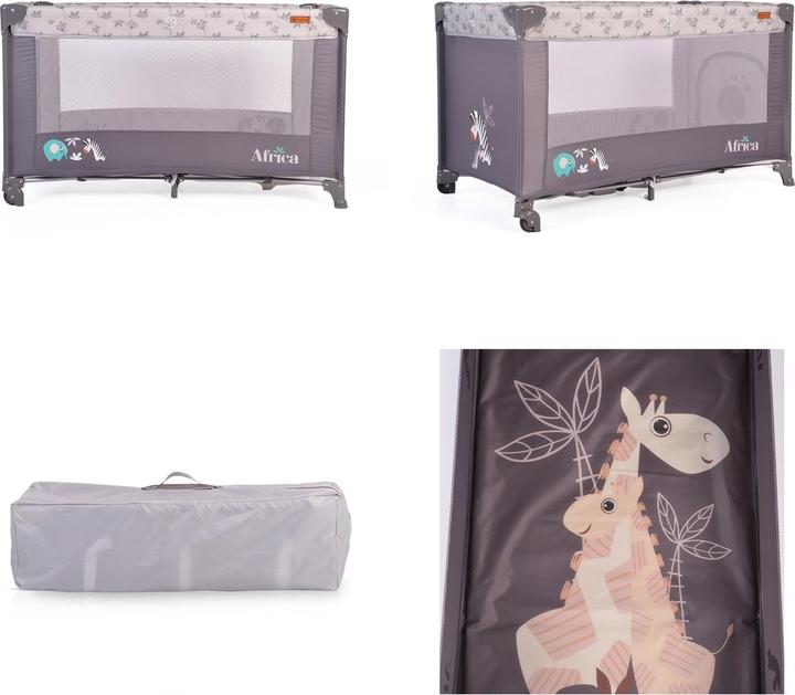 Actual product image Cangaroo Travel cot Africa (60 x 120 cm)
