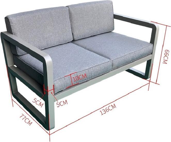 Produktbild Jet-Line Gartenlounge Delfi grau