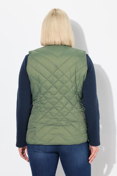 Image du produit Ulla Popken Gilet matelassé HYPRAR avec col montant, en tissu déperlant (46, 48)