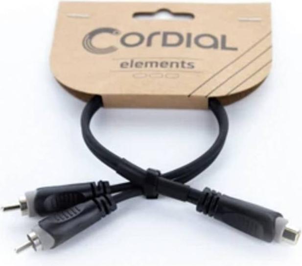 Actual product image Cordial 14888 Klinke / Cinch Audio Y-Adapter (1x Cinch-Buchse - 2x Cinch-Stecker (0.30 m)
