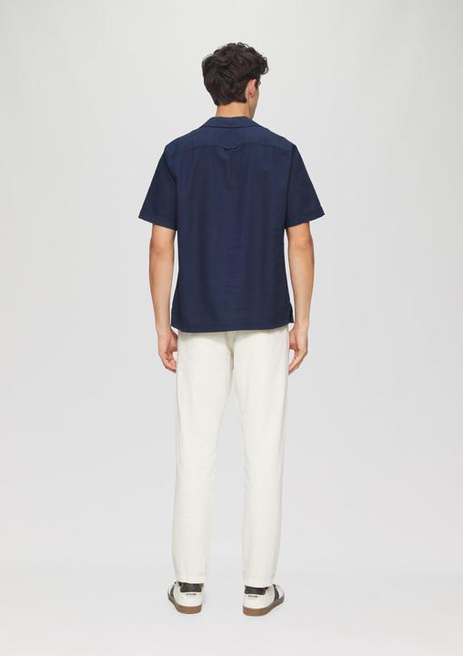 Produktbild S.Oliver Hemd Resort Fit: Strukturiertes Kurzarmhemd aus Leinenmix (L)
