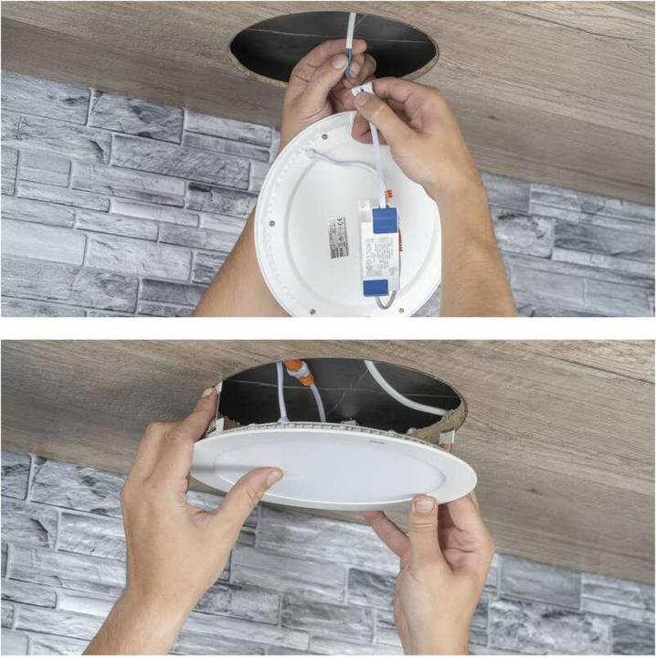 Produktbild Emos LED-Einbauleuchte NEXXO, runden, weiss, 7W, warmweiss (450 lm)