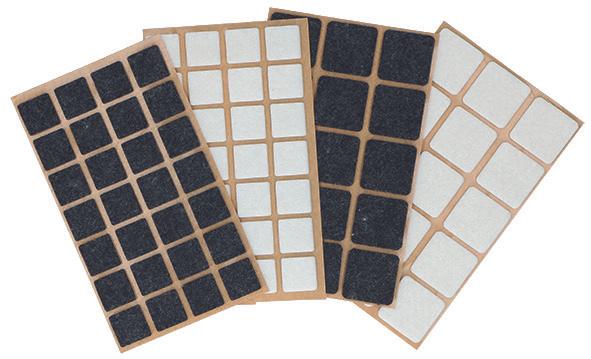 Produktbild OK-Line Filzgleiter quadratisch, selbstklebend (Filzgleiter, 28 Stück)