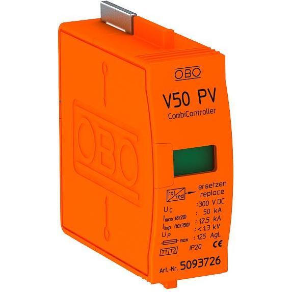 OBO Bettermann, Überspannungsschutz, CombiController V50 Oberteil für PV- 5093726