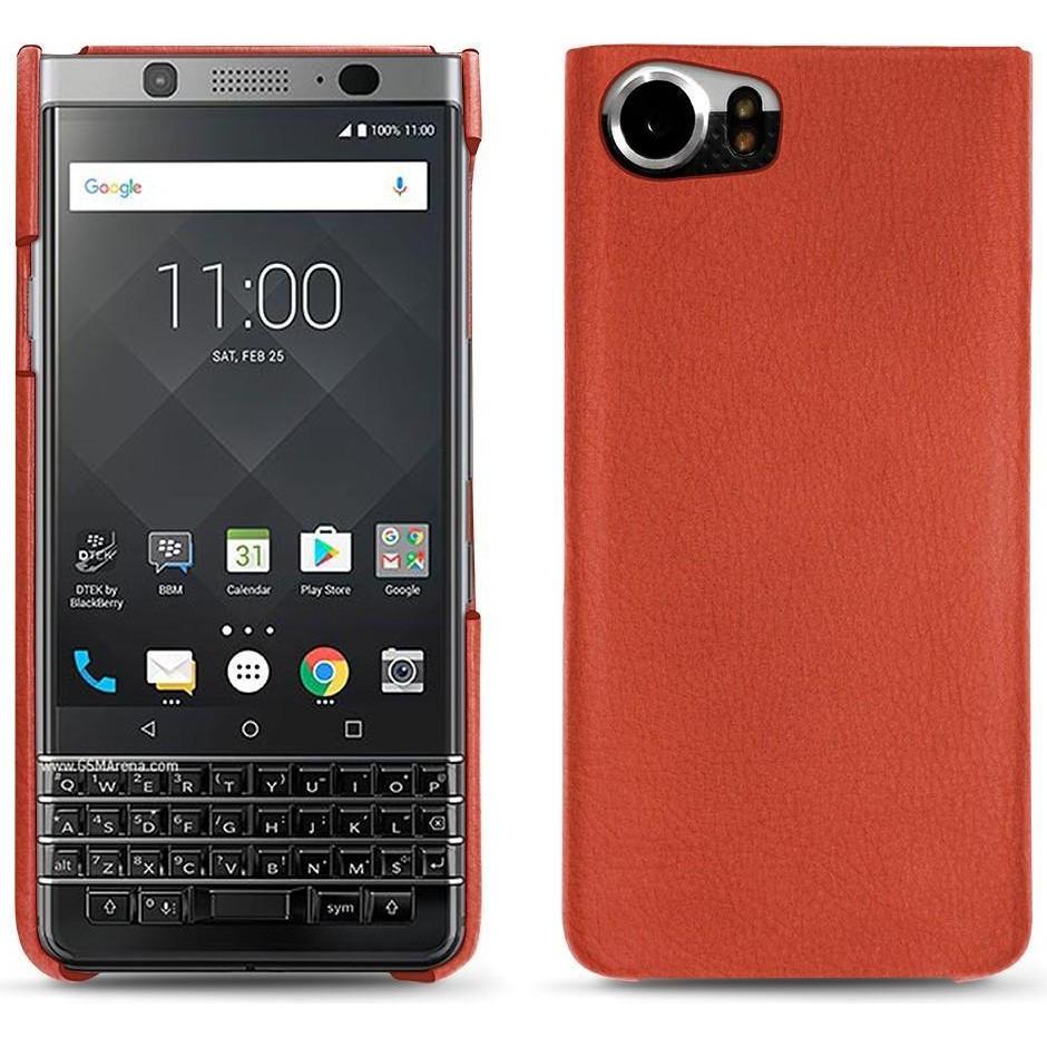 Thumbnail - Noreve Lederschutzhülle (Blackberry KEYone), Smartphone Hülle, Orange