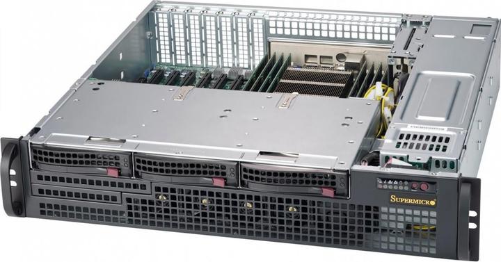 Produktbild Supermicro SC825 TQC-R802LPB - Rack-Montage - 2U