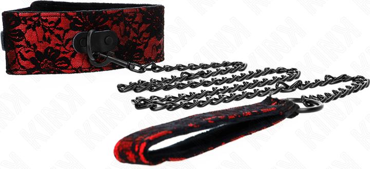 Actual product image Kink LACE CHAIN WITH BELT WITH REAL LEATHER BELT 105 CM / 44 X 5.5 CM