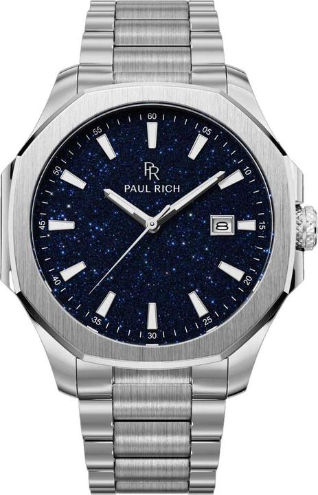 Paul Rich PR-46697 Herrenuhr Mercer Aventurine Silver Blue 40,5 mm 5ATM (Analogue wristwatch)