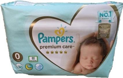 Actual product image Pampers Nappies Prima (Size 0, Pack, 30 pcs.)
