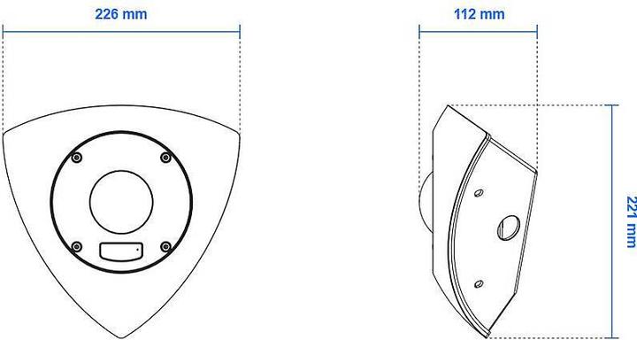Actual product image Vivotek CD9381-HNTV(WHITE) IP camera 5MPx T/N IR (2560 x 1920 pixels)