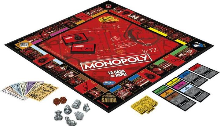 Produktbild Monopoly Netflix Haus des Geldes/La Casa de Papel Edition, Brettspiel für Erwachsene und Teenager (Deutsch, Italienisch, Niederländisch, Arabisch, Türkisch, Portugiesisch, Ungarisch, Dänisch, Rumänisch, Slowenisch, Tschechisch, Schwedisch, Norwegisch, Bulgarisch, Kroatisch, Lettisch, Slowakisch, Englisch, Spanisch, Polnisch, Finnisch)
