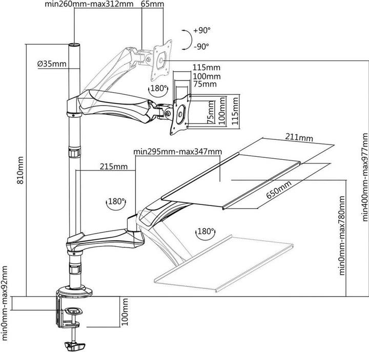 Produktbild LogiLink BP0030 (Tisch, 27")