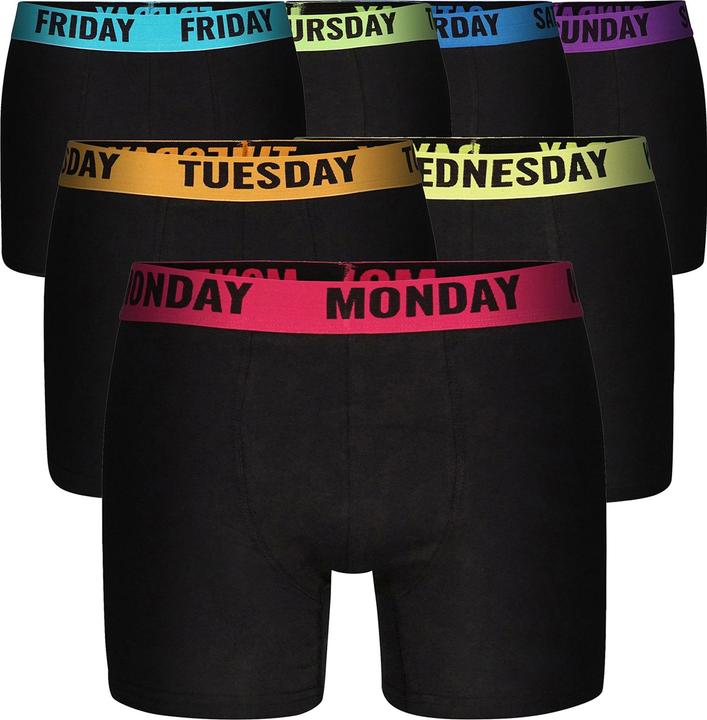 Immagine prodotto Happy shorts Retroshorts Lunedì Domenica (L, Confezione da 7)