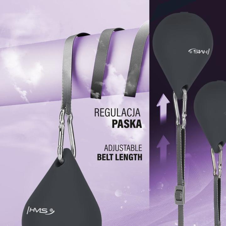 Image du produit HMS Hhm15 Hula Hoop Noir Avec Aimant Et Poids + Compteur (100 cm, 400 g)