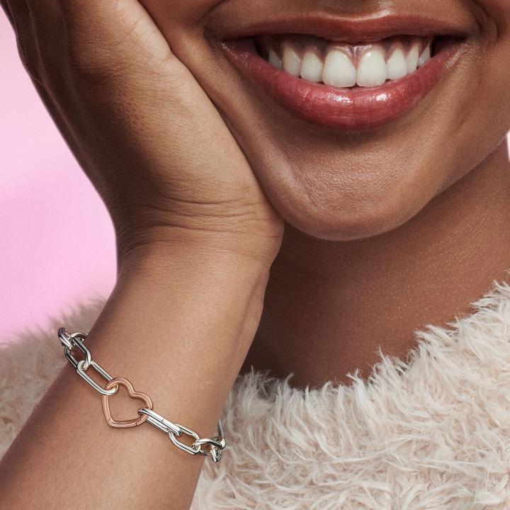 Image du produit Pandora Me 14k or rose styling heart connecting (Métal, plaqué or rose)