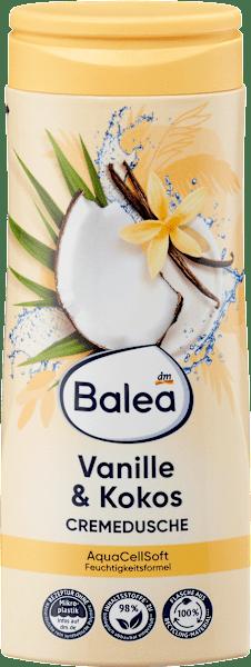 Productafbeelding dm Balea Vanille en kokosnootcrème douche (300 ml)