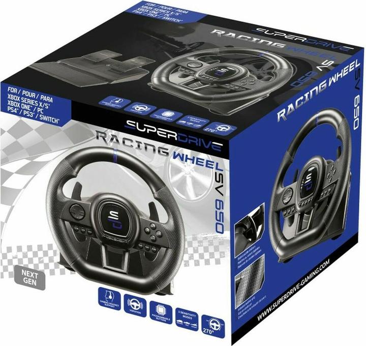 Actual product image Subsonic Superdrive SV650 (PS4, PC, Xbox Series S, Xbox One S, Xbox Series X, Xbox One X, Switch, PS3)