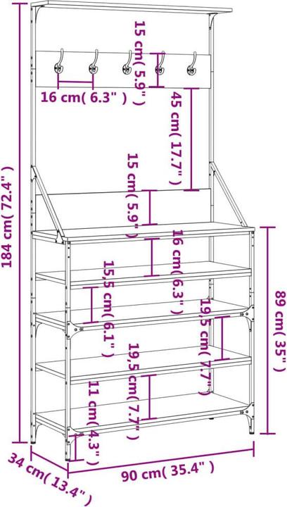 Image du produit vidaXL Kleiderständer