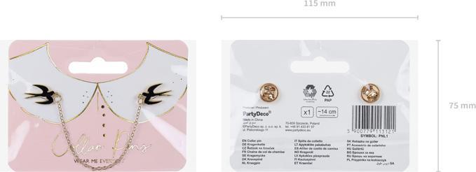 Produktbild Partydeco Collar Pin Swallow (1 pkt / 1 pc.) (1 Stück)