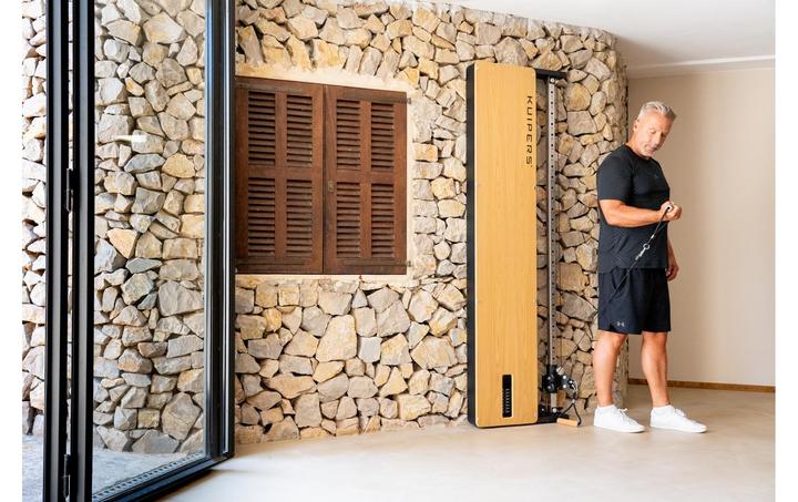 Produktbild Kuipers Fitness Kraftstation Slim Seilzugturm helle Esche, Gewicht: 30 kg