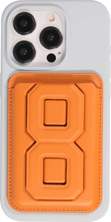 Produktbild PhoneLook Magnetischer Kartenhalter wallet MagSafe veganes Leder mit starkem Magneten und integriertem Klappst