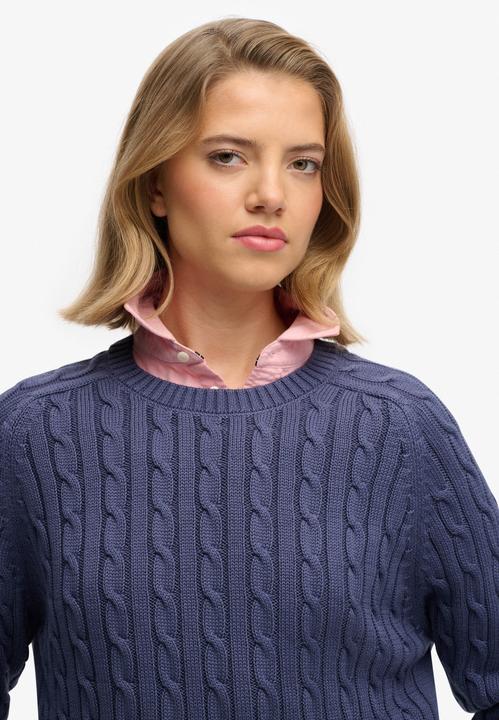Produktbild Superdry Lässiger Damen-Pullover mit Zopfmuster (M)