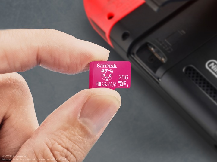 Productafbeelding SanDisk Nintendo Switch Card Fortnite Edition (256 GB, microSDXC, U3, UHS-I)