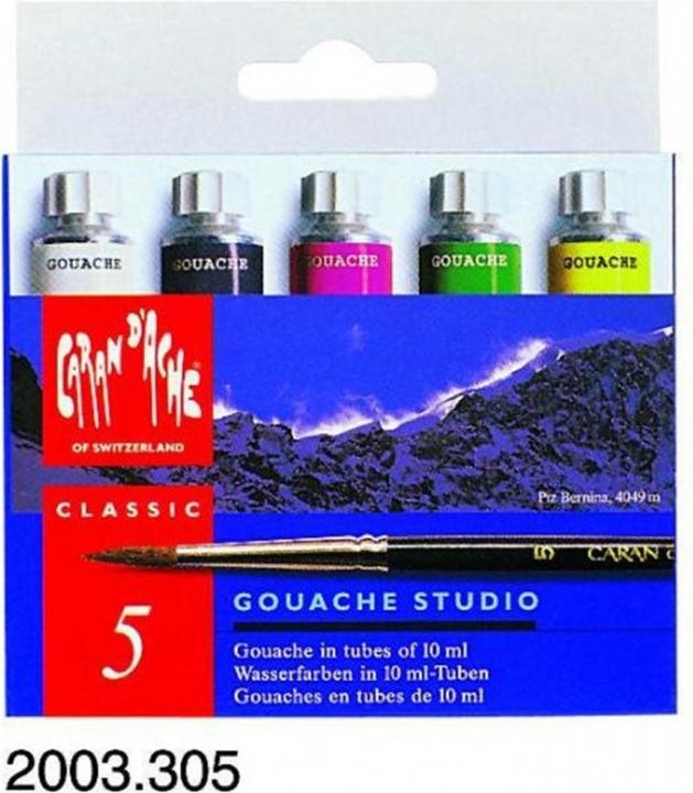 Image du produit Caran d'Ache Gouache Studio Tuben 21ml Kartonschachtel (Multicolore, 50 ml)