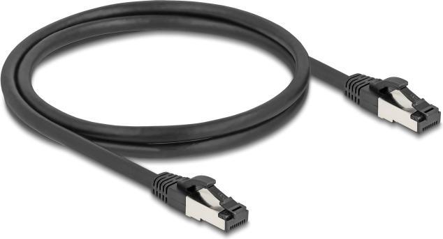 Produktbild Delock 80571 Cat.8.1 Patchkabel S/FTP 1m schwarz (80571) (S/FTP, CAT8.1, 1 m)