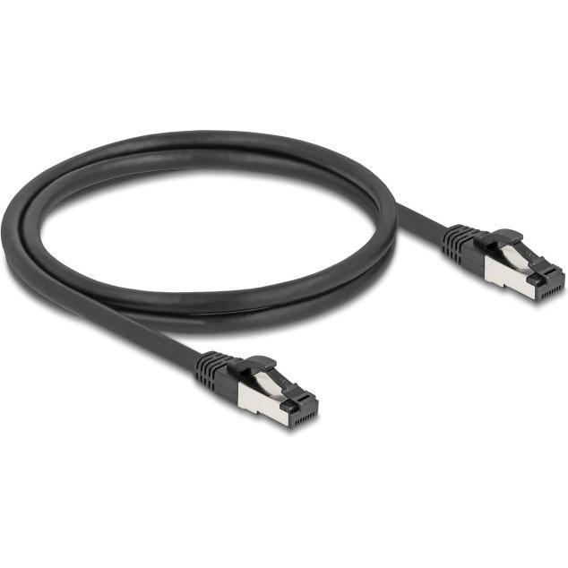 Thumbnail - Delock 80571 Cat.8.1 Patchkabel S/FTP 1m schwarz (80571) (S/FTP, CAT8.1, 1 m), Netzwerkkabel