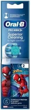 Oral-B Pro Kids 3+ Superior Cleaning Spiderman Replacement Brush Heads - 2 Pack (2 x)