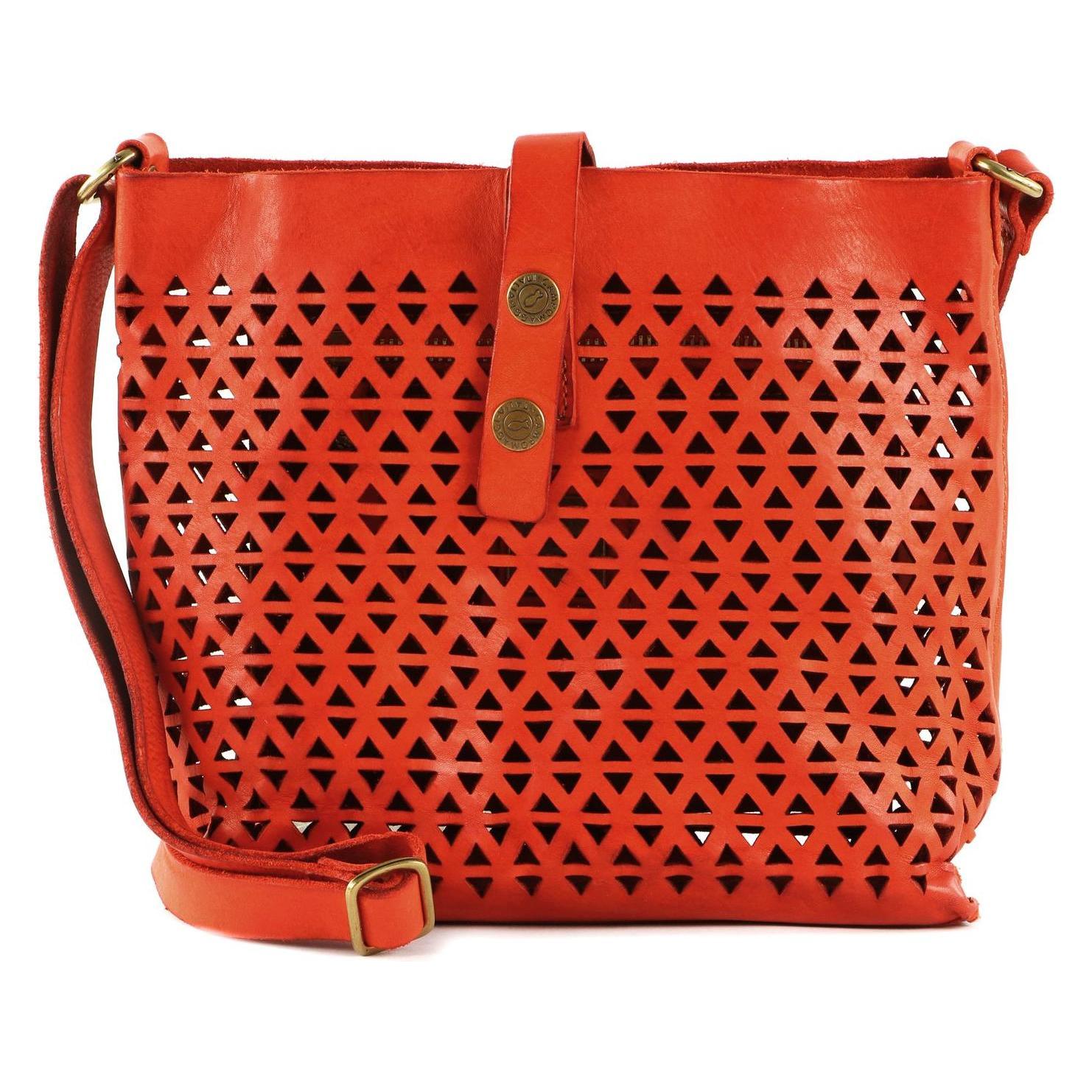 Campomaggi, Damen, Handtasche, Crossbody Bag, Orange