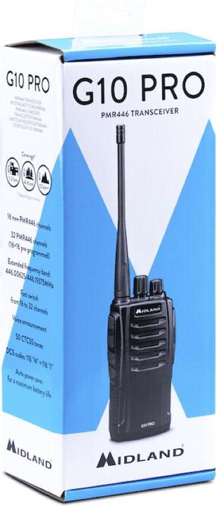 Produktbild Midland G10 Pro PMR446 standalone radio (12 km)