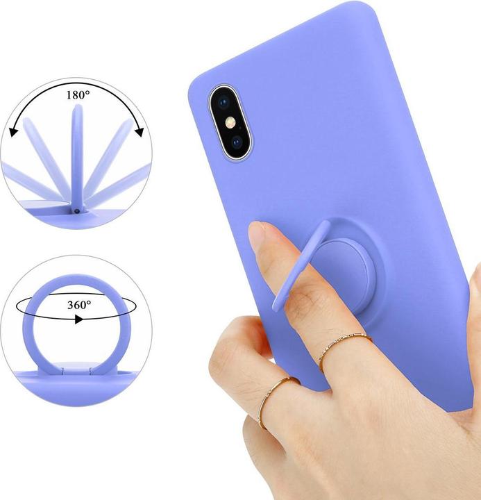 Actual product image Cadorabo TPU Liquid Ring Silicone Case Cover (Apple iPhone XS Max)