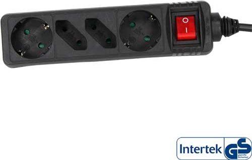 Actual product image InLine Socket strip (4 x, CEE 7/3, 5 m)