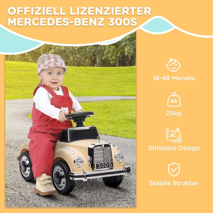 Actual product image Aiyaplay Rutschauto Kunststoff, Metall Beige