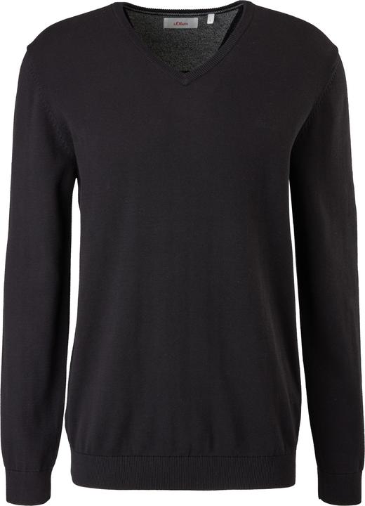 Produktbild s.Oliver Herren Pullover Baumwolle Basic Strickpullover V-Ausschnitt Farben (3XL)