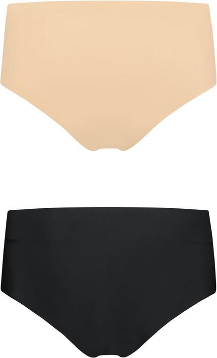 Produktbild Bye Bra Invisible High Brief Nude + Black (XL, 2er Pack)